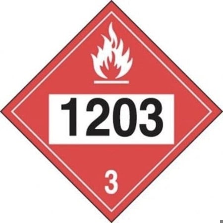 Accuform 4DIGIT DOT PLACARDS HAZARD CLASS 3 MPL733MG25 MPL733MG25